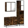 Set de muebles baño 3 pzas madera contrachapada roble ahumado by , Bathroom furniture - Ref: Foro24-3301142, Price: 272,38 €,...