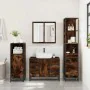 Set de muebles baño 3 pzas madera contrachapada roble ahumado by , Bathroom furniture - Ref: Foro24-3301142, Price: 272,38 €,...