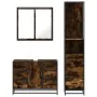 Set de muebles baño 3 pzas madera contrachapada roble ahumado by , Bathroom furniture - Ref: Foro24-3301142, Price: 272,38 €,...