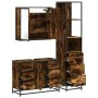 Set de muebles baño 3 pzas madera contrachapada roble ahumado by , Bathroom furniture - Ref: Foro24-3301142, Price: 272,38 €,...
