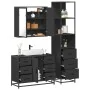 Juego de muebles de baño 3 pzas madera contrachapada negro de , Muebles de baño - Ref: Foro24-3301140, Precio: 305,96 €, Desc...