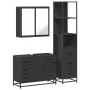Juego de muebles de baño 3 pzas madera contrachapada negro de , Muebles de baño - Ref: Foro24-3301140, Precio: 305,96 €, Desc...