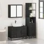 Juego de muebles de baño 3 pzas madera contrachapada negro de , Muebles de baño - Ref: Foro24-3301140, Precio: 305,96 €, Desc...