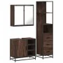 Set de muebles baño 3 pzas madera contrachapada roble marrón by , Bathroom furniture - Ref: Foro24-3301149, Price: 244,31 €, ...