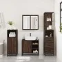 Set de muebles baño 3 pzas madera contrachapada roble marrón by , Bathroom furniture - Ref: Foro24-3301149, Price: 244,31 €, ...