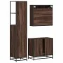 Set de muebles baño 3 pzas madera contrachapada roble marrón by , Bathroom furniture - Ref: Foro24-3301149, Price: 244,31 €, ...
