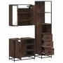 Set de muebles baño 3 pzas madera contrachapada roble marrón by , Bathroom furniture - Ref: Foro24-3301149, Price: 244,31 €, ...