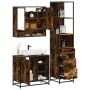 Set de muebles baño 3 pzas madera contrachapada roble ahumado by , Bathroom furniture - Ref: Foro24-3301177, Price: 226,97 €,...