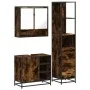 Set de muebles baño 3 pzas madera contrachapada roble ahumado by , Bathroom furniture - Ref: Foro24-3301177, Price: 226,97 €,...