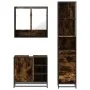 Set de muebles baño 3 pzas madera contrachapada roble ahumado by , Bathroom furniture - Ref: Foro24-3301177, Price: 226,97 €,...