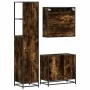 Set de muebles baño 3 pzas madera contrachapada roble ahumado by , Bathroom furniture - Ref: Foro24-3301177, Price: 226,97 €,...