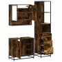 Set de muebles baño 3 pzas madera contrachapada roble ahumado by , Bathroom furniture - Ref: Foro24-3301177, Price: 226,97 €,...