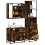 Set de muebles baño 3 pzas madera contrachapada roble ahumado by , Bathroom furniture - Ref: Foro24-3301137, Price: 247,07 €,...