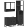 Juego de muebles de baño 3 pzas madera contrachapada negro by , Bathroom furniture - Ref: Foro24-3301175, Price: 262,44 €, Di...