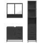 Juego de muebles de baño 3 pzas madera contrachapada negro by , Bathroom furniture - Ref: Foro24-3301175, Price: 262,44 €, Di...