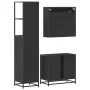 Juego de muebles de baño 3 pzas madera contrachapada negro by , Bathroom furniture - Ref: Foro24-3301175, Price: 262,44 €, Di...