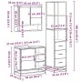 Juego de muebles de baño 3 pzas madera contrachapada negro by , Bathroom furniture - Ref: Foro24-3301175, Price: 262,44 €, Di...
