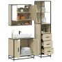 Set de muebles de baño 3 pzas madera contrachapada roble Sonoma von , Badezimmermöbel - Ref: Foro24-3301156, Preis: 246,21 €,...