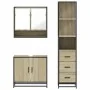 Set de muebles de baño 3 pzas madera contrachapada roble Sonoma von , Badezimmermöbel - Ref: Foro24-3301156, Preis: 246,21 €,...
