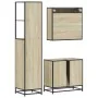 Set de muebles de baño 3 pzas madera contrachapada roble Sonoma von , Badezimmermöbel - Ref: Foro24-3301156, Preis: 246,21 €,...
