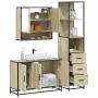 Set de muebles de baño 3 pzas madera contrachapada roble Sonoma by , Bathroom furniture - Ref: Foro24-3301161, Price: 263,19 ...