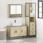Set de muebles de baño 3 pzas madera contrachapada roble Sonoma by , Bathroom furniture - Ref: Foro24-3301161, Price: 263,19 ...