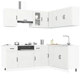 Mueble de cocina Kalmar blanco 11 piezas madera contrachapada von , Küchenschränke - Ref: Foro24-3314941, Preis: 681,51 €, Ra...
