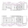 Mueble de cocina Kalmar blanco 11 piezas madera contrachapada de , Armarios de cocina - Ref: Foro24-3314941, Precio: 681,51 €...