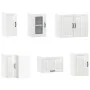 Mueble cocina Kalmar blanco brillo 11 pzas madera contrachapada de , Armarios de cocina - Ref: Foro24-3314943, Precio: 753,42...