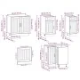 Mueble cocina Kalmar blanco brillo 11 pzas madera contrachapada de , Armarios de cocina - Ref: Foro24-3314943, Precio: 753,42...