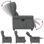 Sillón reclinable de tela gris oscuro by , Armchairs - Ref: Foro24-4015657, Price: 206,63 €, Discount: %