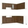 Mueble cocina Kalmar roble marrón 11 pzas madera contrachapada de , Armarios de cocina - Ref: Foro24-3314948, Precio: 669,14 ...