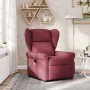 Sillón de masaje reclinable de tela color vino tinto by , Armchairs - Ref: Foro24-4015669, Price: 207,33 €, Discount: %