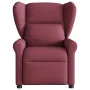 Sillón de masaje reclinable de tela color vino tinto by , Armchairs - Ref: Foro24-4015669, Price: 207,33 €, Discount: %