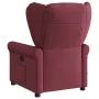 Sillón de masaje reclinable de tela color vino tinto by , Armchairs - Ref: Foro24-4015669, Price: 207,33 €, Discount: %