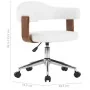 Drehbare Esszimmerstühle, 2 Stück, gebogenes Holz, weißes Leder von vidaXL, Essstühle - Ref: Foro24-3054893, Preis: 285,15 €,...