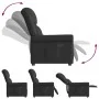 Sillón reclinable cuero sintético negro brillante de , Sillones - Ref: Foro24-4015676, Precio: 209,38 €, Descuento: %