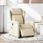 Sillón reclinable de masaje eléctrico tela color crema by , Armchairs - Ref: Foro24-3303132, Price: 269,58 €, Discount: %