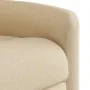 Sillón reclinable de masaje eléctrico tela color crema by , Armchairs - Ref: Foro24-3303132, Price: 269,58 €, Discount: %