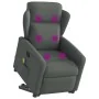 Silla de masaje reclinable de pie de tela gris oscuro de , Sillones - Ref: Foro24-3303145, Precio: 289,80 €, Descuento: %
