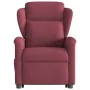Sillón reclinable de masaje elevable tela rojo tinto by , Armchairs - Ref: Foro24-3303147, Price: 285,71 €, Discount: %