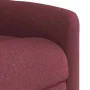 Sillón reclinable de masaje elevable tela rojo tinto by , Armchairs - Ref: Foro24-3303147, Price: 285,71 €, Discount: %