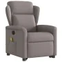Sillón reclinable de masaje elevable tela gris taupé by , Armchairs - Ref: Foro24-3303151, Price: 292,81 €, Discount: %