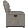 Sillón reclinable de masaje elevable tela gris taupé by , Armchairs - Ref: Foro24-3303151, Price: 292,81 €, Discount: %