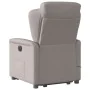 Sillón reclinable de masaje elevable tela gris taupé by , Armchairs - Ref: Foro24-3303151, Price: 292,81 €, Discount: %