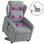 Sillón de masaje eléctrico reclinable elevable tela gris claro by , Armchairs - Ref: Foro24-3303164, Price: 339,09 €, Discoun...