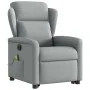 Sillón de masaje eléctrico reclinable elevable tela gris claro by , Armchairs - Ref: Foro24-3303164, Price: 339,09 €, Discoun...