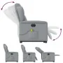 Sillón de masaje eléctrico reclinable elevable tela gris claro by , Armchairs - Ref: Foro24-3303164, Price: 339,09 €, Discoun...