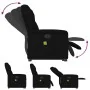 Sillón de masaje eléctrico reclinable elevable tela negro by , Armchairs - Ref: Foro24-3303166, Price: 339,09 €, Discount: %
