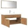 Juego de muebles baño 3 piezas madera ingeniería roble artisan by , Bathroom furniture - Ref: Foro24-3328588, Price: 252,82 €...
